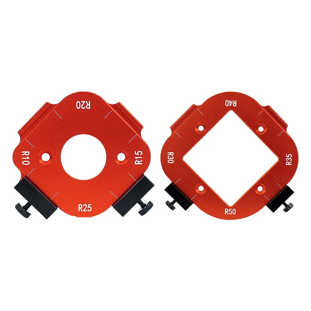 Woodworking Router Templates R10-R25/R30-R50 Radius Jig Arc Angle Positioning Template Woodworking Hand Tool
