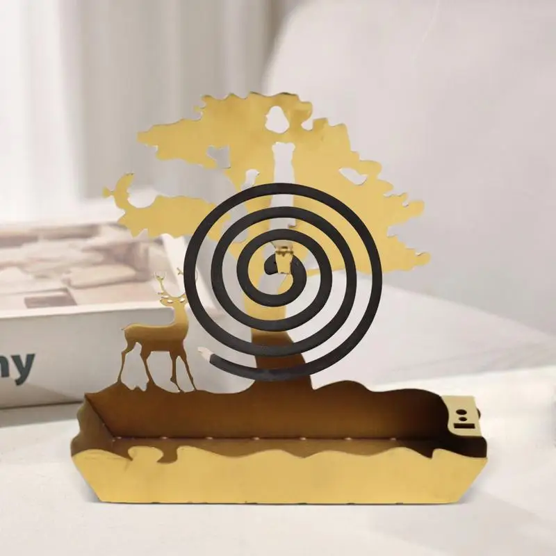 Fly Coil Holder Incense Holders Coil Holder Incense Coils Burner Ornament Fly Repeller Ash Tray Stainless Steel