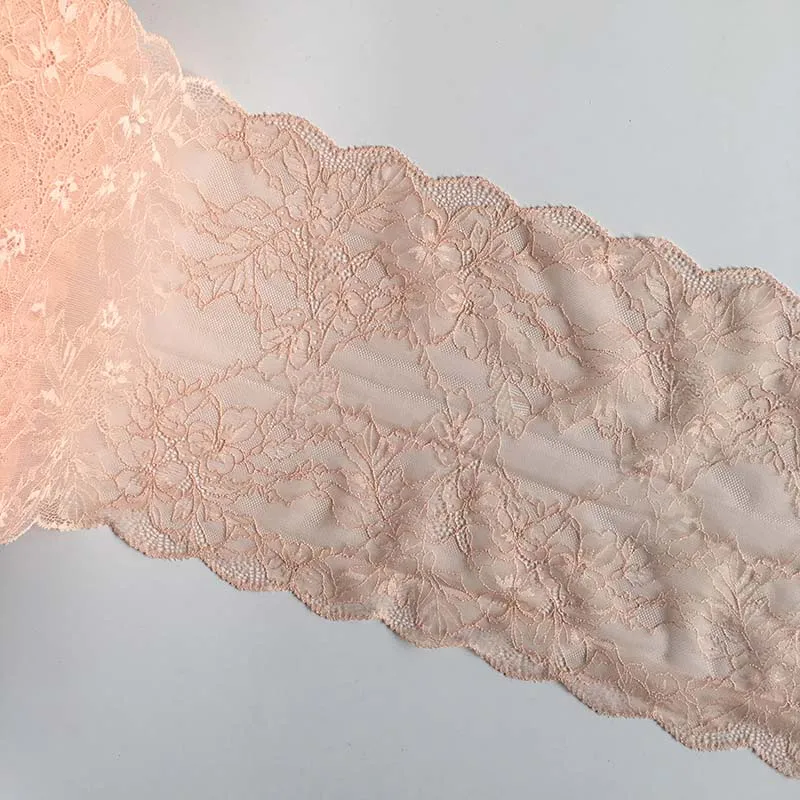 

50Yards Elastic Stretch Lace Trims for Bra Lingerie Underwear Garment Sewing Fabrics Home Textiles Decor 22cm Wide