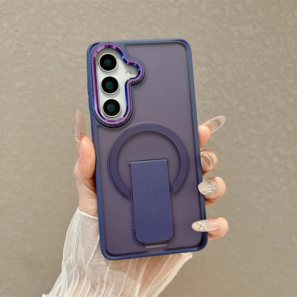 Armor Folding Magnetic Shockproof Matte Case - Durable Hard Cover