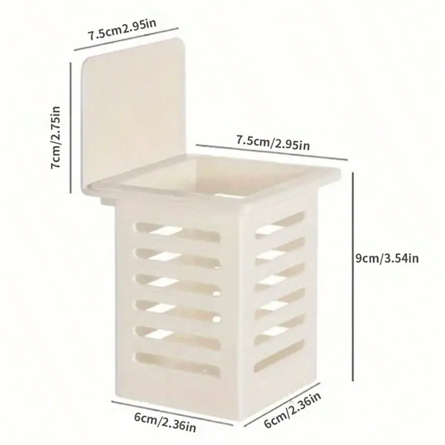 Toothbrush Holder Household Wall Mounted Storage Tube Kitchen Chopsticks Forks Spoons Essential Organize Tools Bathroom wall mounted storage hook bathroom storage rack