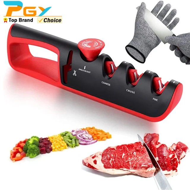 Knife Sharpeners, 4 in 1 Kitchen Blade and Scissors Sharpening Tool,  Powerful Professional Chef's Kitchen Knife Accessories, Man - AliExpress