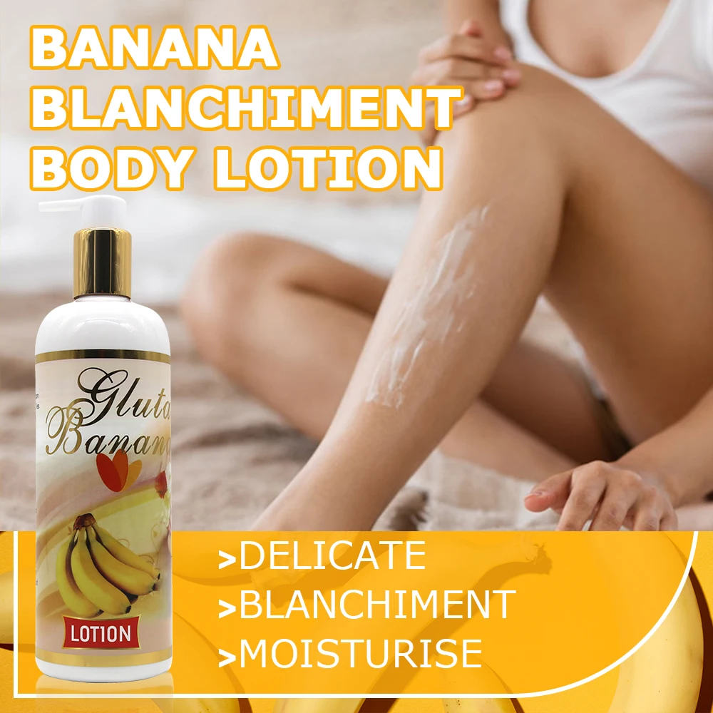5D Gluta Natural Banana Essence Lightening & Moisturizing Skin Care Set Leaves Skin Glowing Smooth Soft Care Product