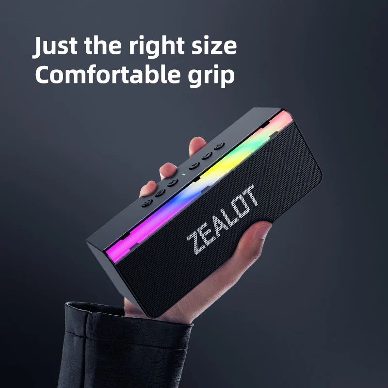Bluetooth ZEALOT-S72ポータブルスピーカー,防水ワイヤレス