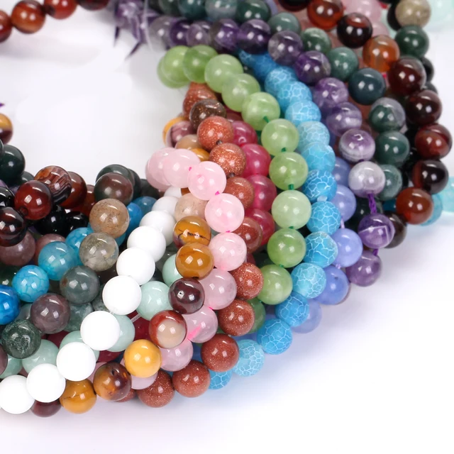 Natural Stone Round Loose Beads 3
