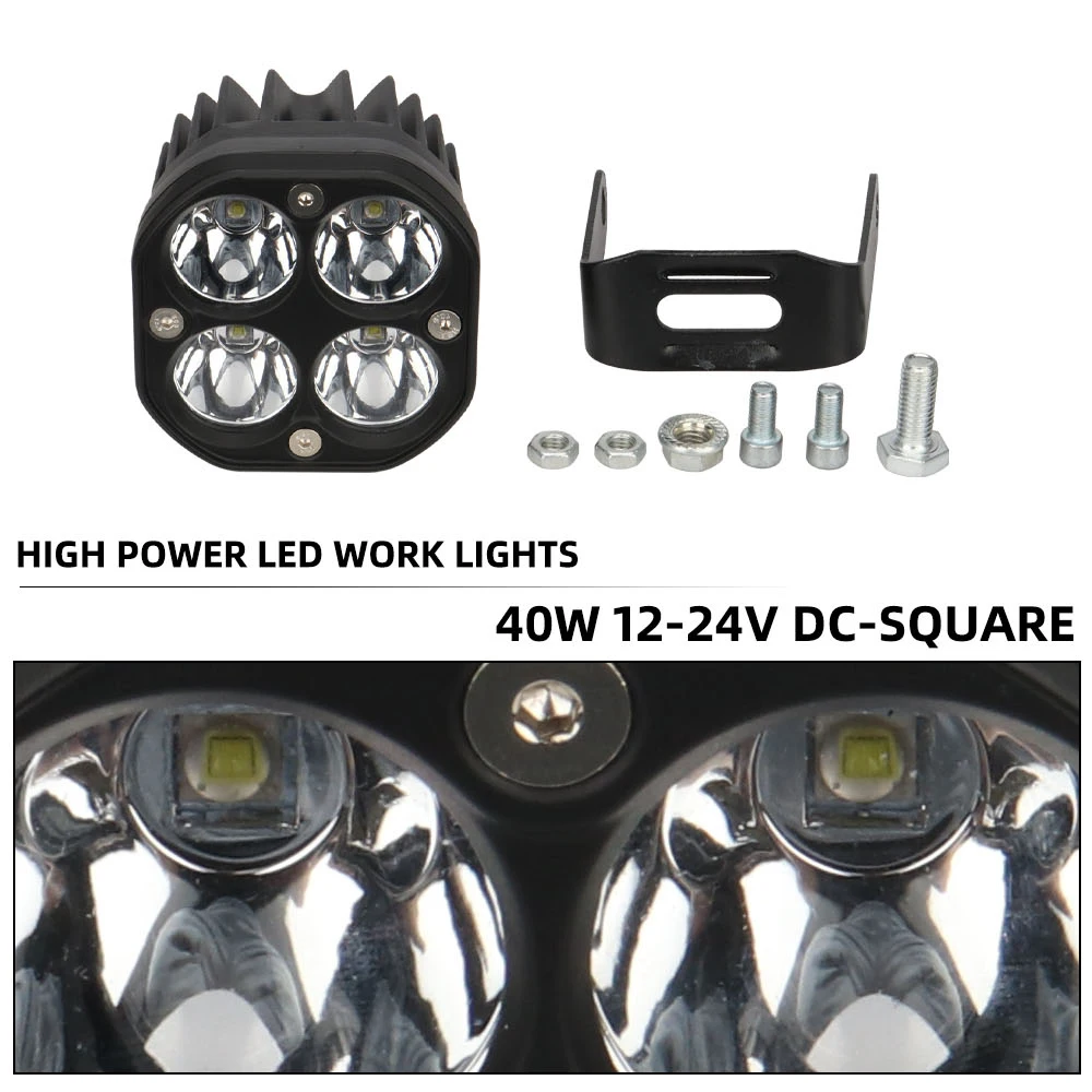 Motorrad Led Arbeit Licht 12V Nebel Licht Scheinwerfer DRL Für Auto 4x4 Off Road ATV SUV Motorrad lkw Traktoren Boot Scheinwerfer – Detail 3