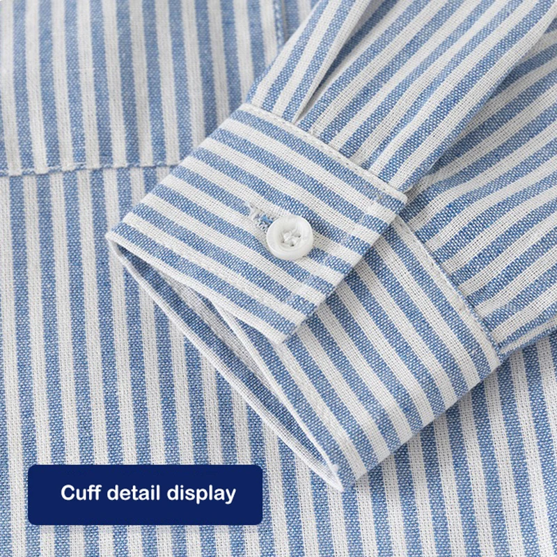 Kids Baby Boys Cotton Clothes Long Sleeved Shirt Stand-Up Collar Stripe Blouse Children Casual Tops Clothing White Shirt