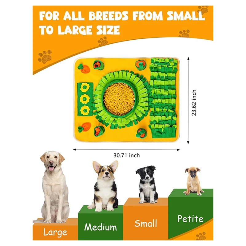 Pet Snuffle Mat For Dogs, Durable Interactive Puzzle Toy, Perfect Snuffle  Mat For Medium Breed, Slow Feeding Mat Easy To Use