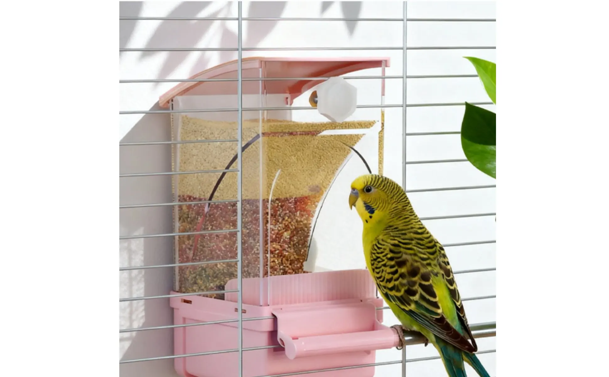 Automatic Avian Feeder Husk Separating No-Mess Avian Feeder No Mess Container Large Capacity Pet Supplies Transparent Design Automatic Avian Feeder Husk Separating No-Mess Avian Feeder No Mess Container Large Capacity Pet Supplies Transparent Design
