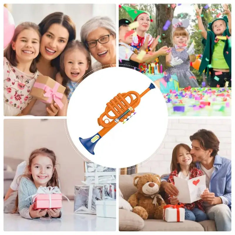Trumpet Toy For Kids Boys Educational Simulated Trumpet Instruments Toy Children's Early Childhood Musical Instrument For Boys 5