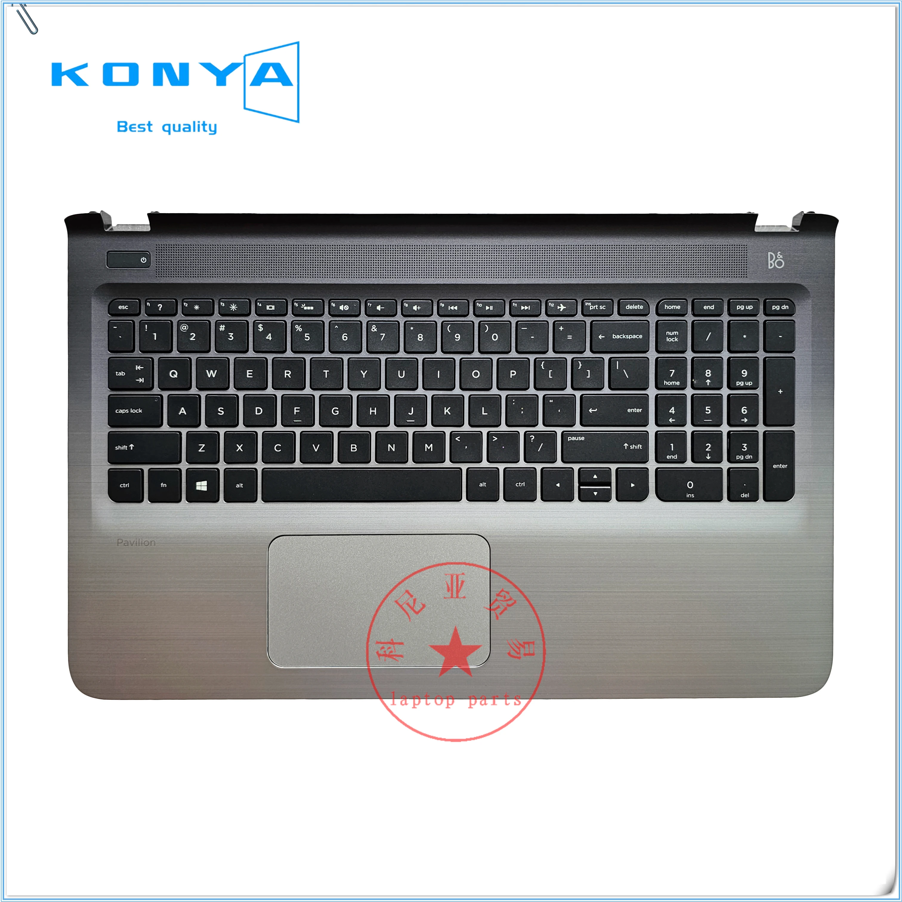 

New Original For HP Pavilion 15-AB TPN-Q159 Series Laptop Palmrest Upper Case Cover With US Backlit Keyboard 809032-001