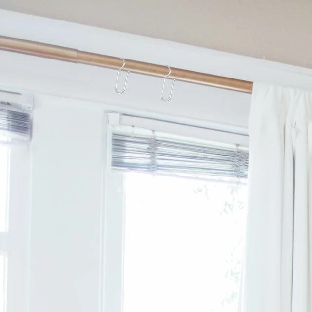 50 Ganci Per Tende In Plastica Bianca - Regolabili Per Tende Doccia E Finestre - Foto 9