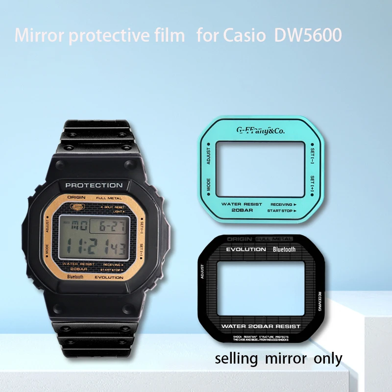 Mirror protective film for Casio G Shock DW 5600 GW B5600 modified tempered film lens protective