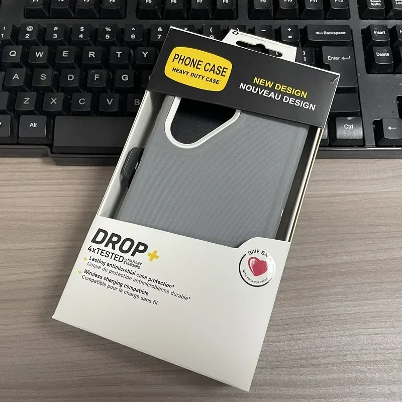 Heavy Duty Silicone Rugged Defender Case with Belt Clip and Anti-Drop Protection