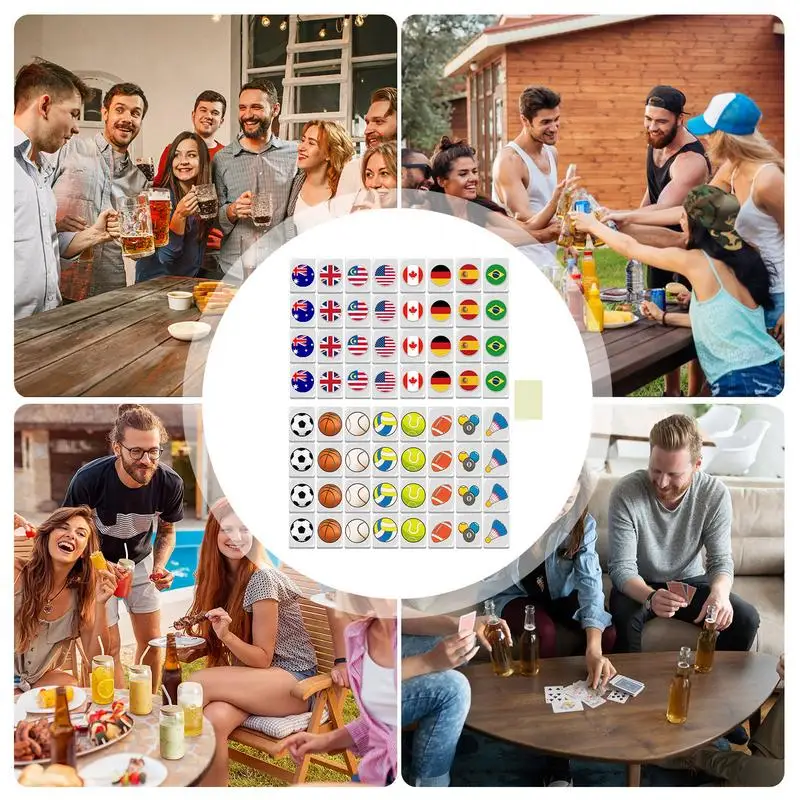 Seaside Escape Game Escape To Fun With Patterned Tiles Set Family Party Games Mahjong Tiles Set For Spring Picnic 5