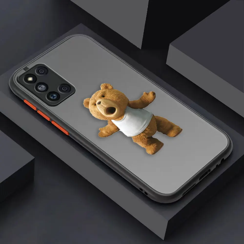 thumbnail image 1 of Matte Case for Samsung Galaxy M62 M53 M52 M51 M33 M32 M31 M30S M23 5G J8 J7 J6 J5 J4 Case Funda Capa Naughty T-Teddy Bear Couple, 1 of 5