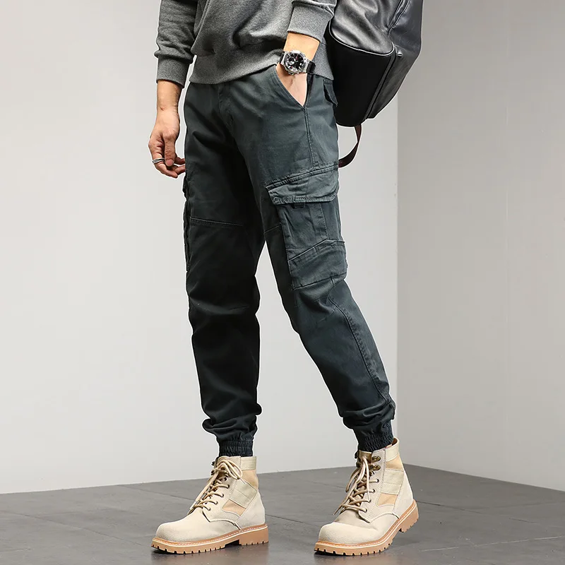 

2023 New Joggers Cargo Pants Men Harem Pants Multi-Pocket Camouflage Man Cotton Sweatpants Streetwear Casual Plus Size Trousers