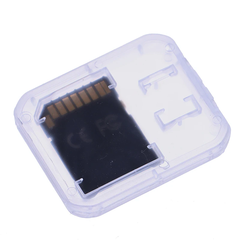 Clear Plastic Memory Card Case Stick Micro SD TF Card Storage Box Protection Holder 10pcs Transparent Memory Storage Boxes