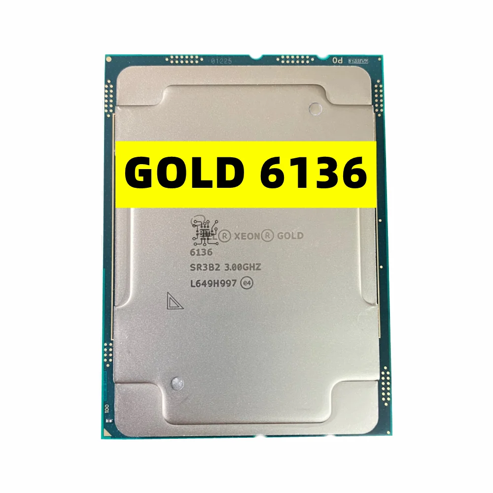Used-Xeon-GOLD-6136-3-2GHz-24-75MB-Smart-Cache-8-Cores-16-Thread-130W ...