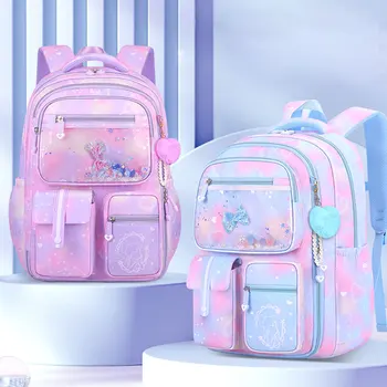 Kawaii School Backpack for Girls Cute School Bags Waterproof Bookbag Teens College Student Travel Shoulder Bag Large Capacity 1