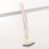 1pc Fan Shaped Highlight Brush Contour Brush Blending Highlighter Makeup Brush Face Loose Powder Brush Cosmetic Beauty Tools 5