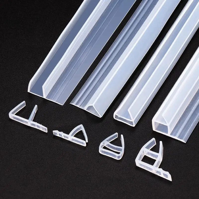 2M H/F/U type Shower Door Seal Bath Shower Strip Seal Or Screens Doors Glass Seals Gaps Home Improvement