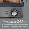Hamilton Beach Professional Cast Iron Indoor Electric Grill & Griddle,10"x16" Preseasoned Cooking Surface,Adjustable Temperature 3