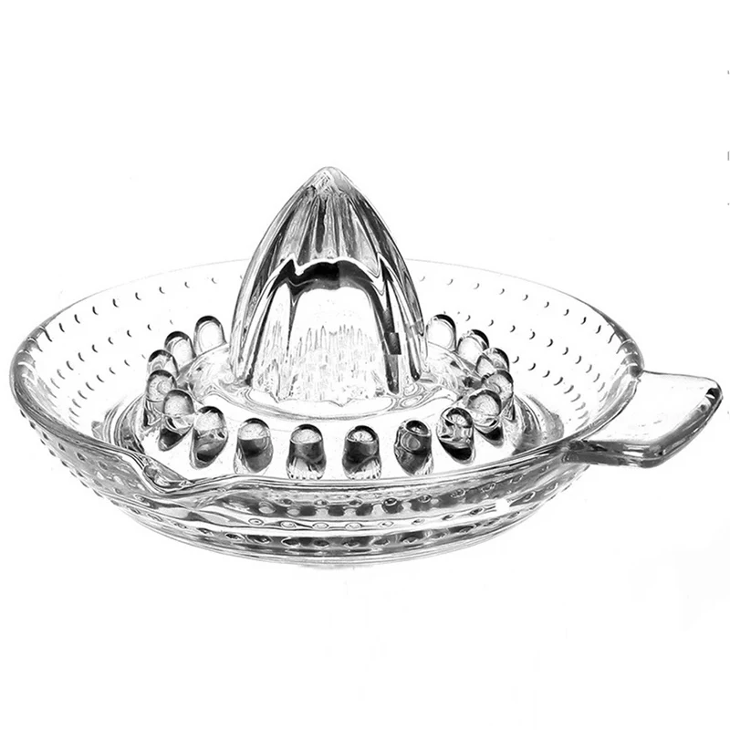 GlassManualLemonJuicerOrangeSqueezerJuiceExtractorFruitJuicer