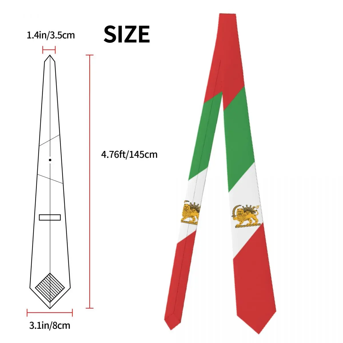 12Pcs Iran Perzische Vlag Reversspeldjes, Leeuw en Zon en Kroon Pin