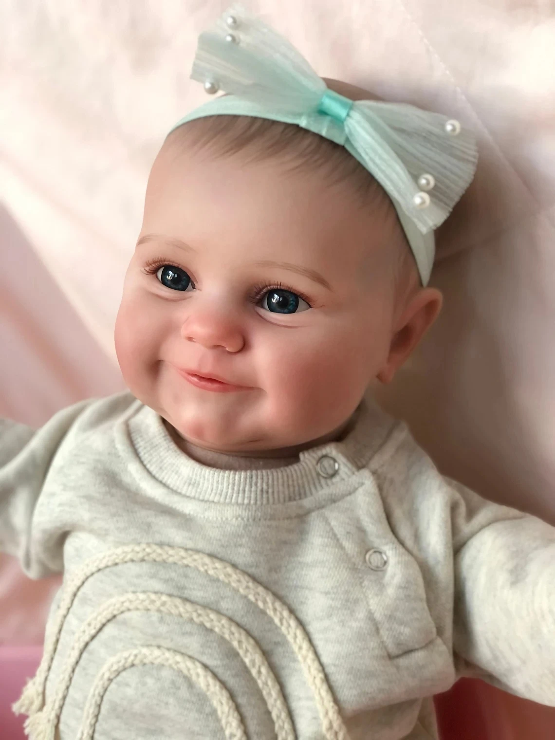 Rifinito Dipinto Bebe Reborn Dolls 50Cm Full Body Silicone Baby Girl Doll Maddie Dettagli A Mano Vernice Con Vene Visibili Pelle 3D