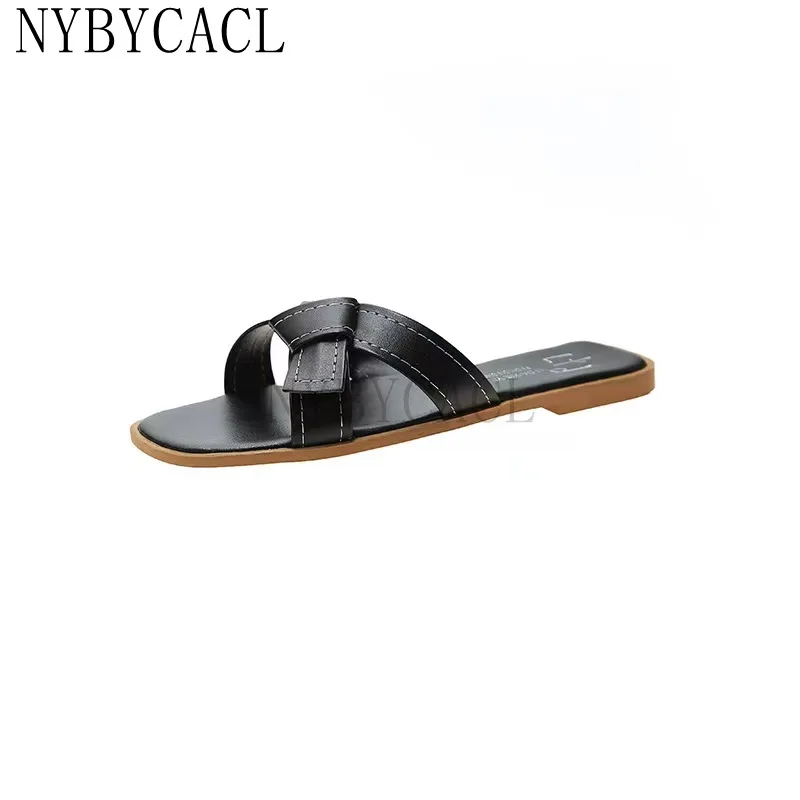 

Open Toe Brand Goth Slip on Slides Sandals Women Shoes 2022 Love Heart Punk Casual Black Pink Summer Beach Slipper Fashion New