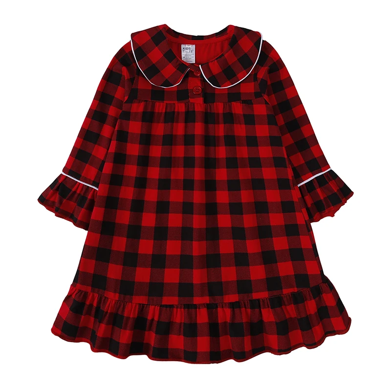 Cozy Cotton Plaid Kids' Loungewear Pajama Set