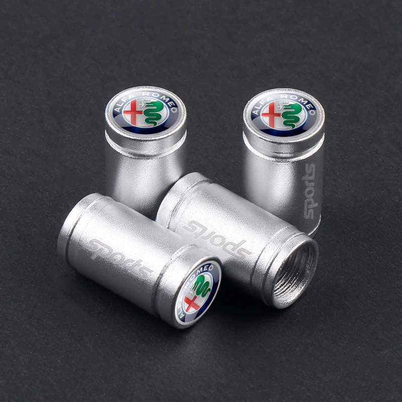 4-Piece Anti-Theft Car Wheel Valve Caps - Premium Auto Accessories