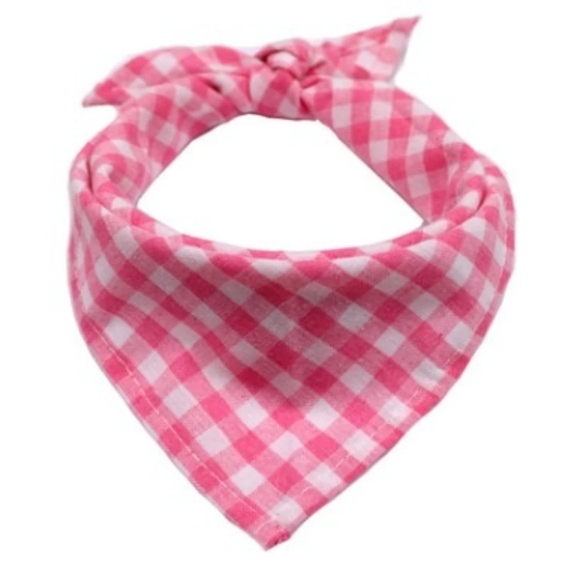 Dog Bandanas Large Pet Scarf Pet Bandana  Cotton Plaid WashableBow ties CollarCat Dog Scarf Large Dog Accessories