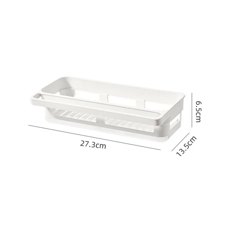 Sponge Holder for Kitchen Sink Wall Mount Sink Caddy with Drainage and Drip Tray Plastic Organizer for Countertop White kitchen storage rack sink sponge holder kitchen organizer sponge rack detergent sponge rack kitchen organizer rack