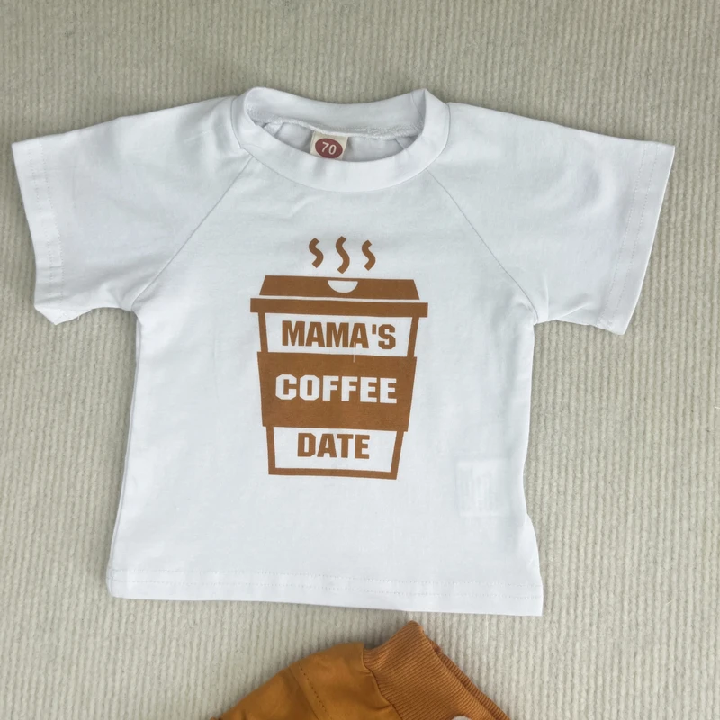 Description Picture 4 of item0-3Yrs Baby Boys Letters Clothes Set Cotton Casual Short Sleeve T-Shirts Tops Shorts 2Pcs Summer Toddler Kids Clothing Outfits