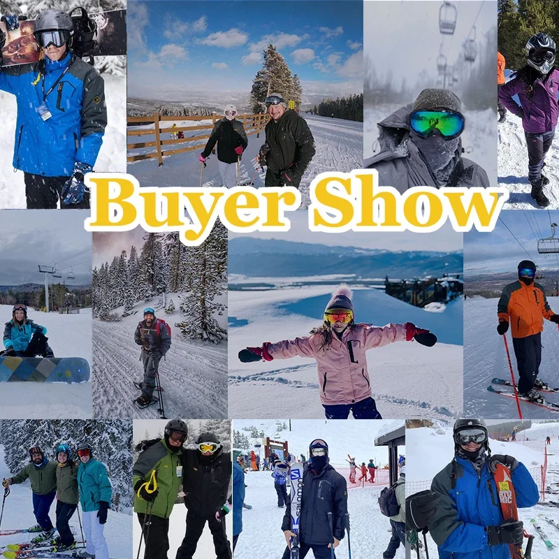 Men Winter Thick Ski Suit Super Warm Waterproof Windproof Hooded Fleece Jacket and Pants Outdoor Hiking Climbing Skiwear Set
