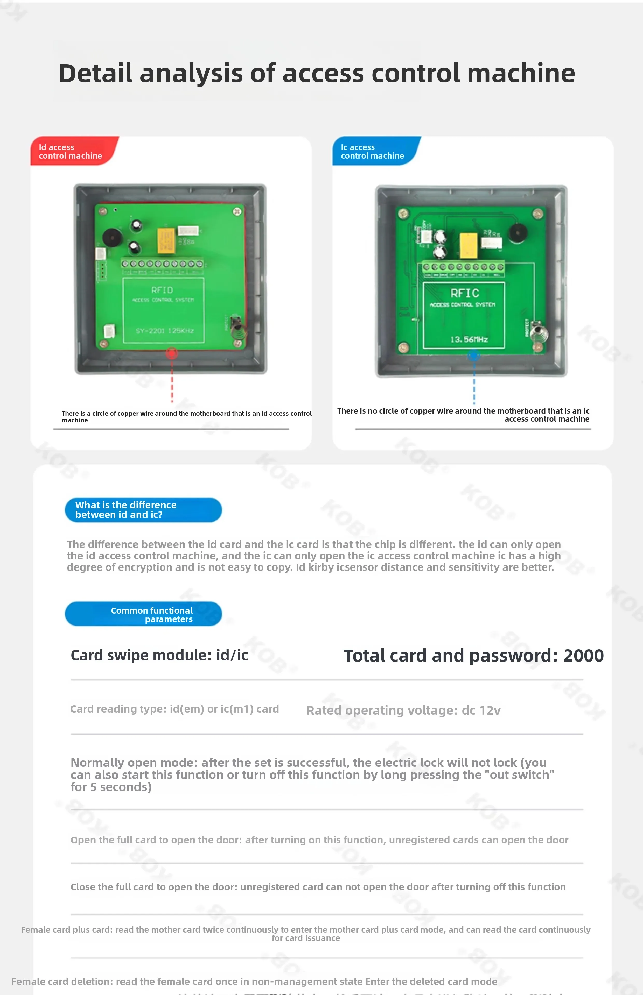 mobile app remote unlocking access control system all-in-one machine card swipin