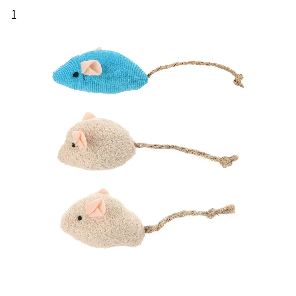 10PCS New Mini Funny Rabbit Fur False Mouse Simulation Mice with Squeak Noise Playing Toys For Cats Kitten Pet Supplies 