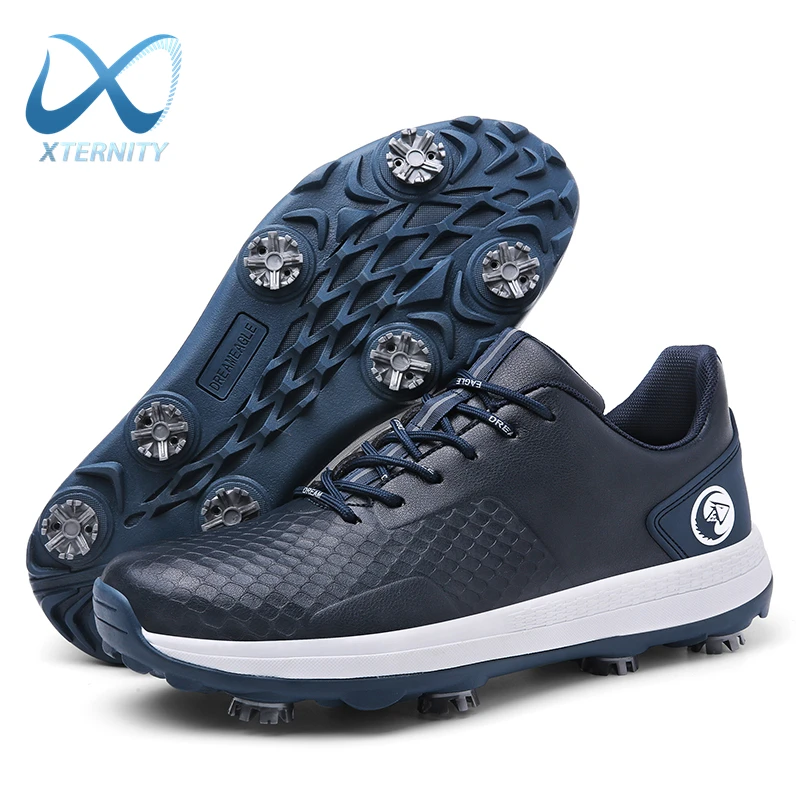 Professional Casual Golf Shoes Outdoor Waterproof Non-Slip Golf Sneakers Men Luxury Athletic Golfer Footwear Golfing Sport Shoes