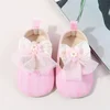 Spring Autumn New Newborn Girl Infant Flat Shoes Fashion Sweet Princess Soft Sole Toddler Shoes Mesh Lace Bow Baby First Walkers 4