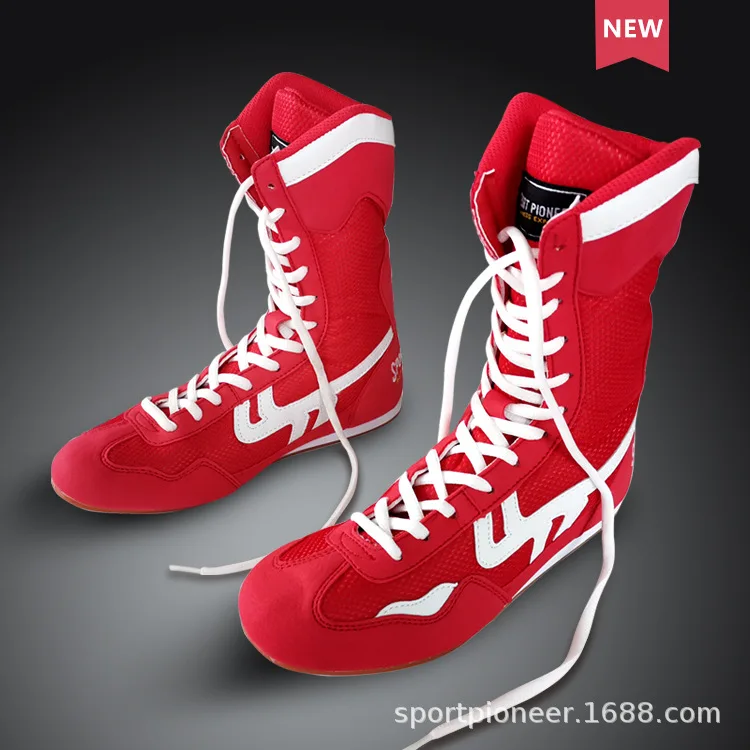 Boks Ayakkabısı Erkek Boxing Martial Arts Taekwondo Sanda Training Special Boxing Training Shoes Fighting Wrestling Shoes