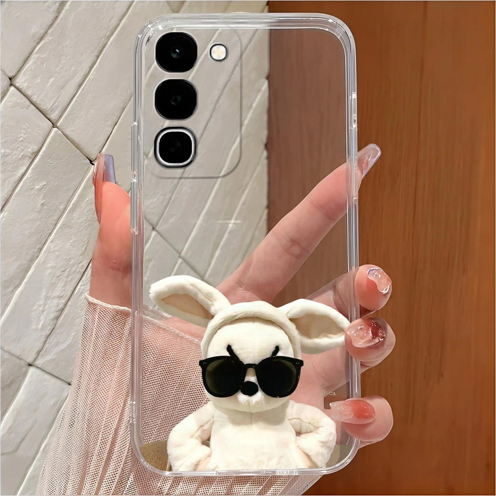 Cute Cartoon Clear Soft TPU Silicone Shockproof Phone Case - Anti-Slip Cover