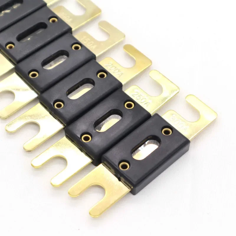 

1 Piece ANL Type Fuse Gold Plated High Quality Fuses 100A 125A 150A 200A 250A 300A Car Vehicle Audio Video Fuse Blade
