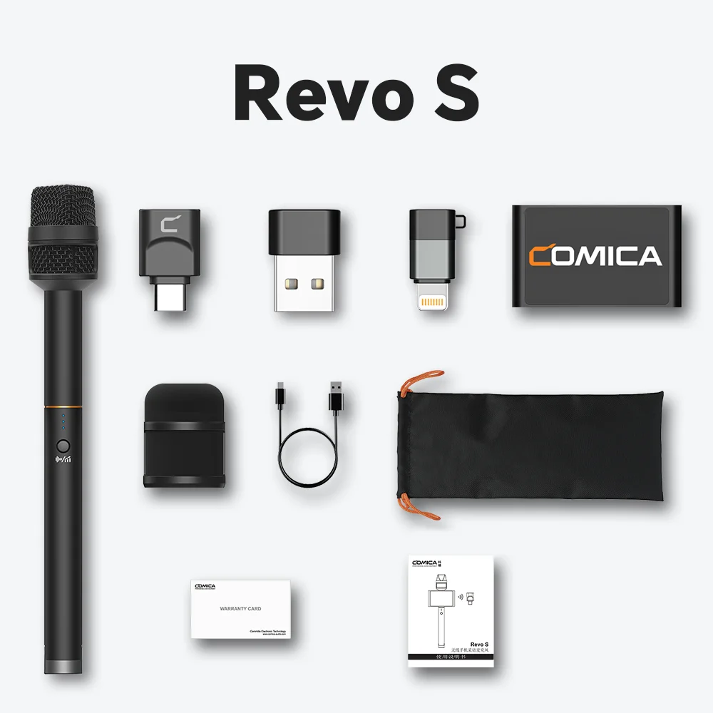 COMICA Revo S 48kHz/24bit Wireless Interviewing Microphone