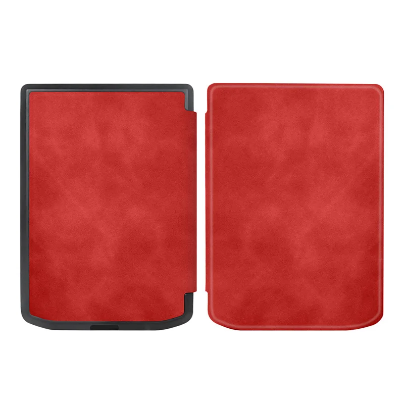 Artistic Style Handmade Soft Leather Magnetic Tablet Protective Shell E-Book Cover Case