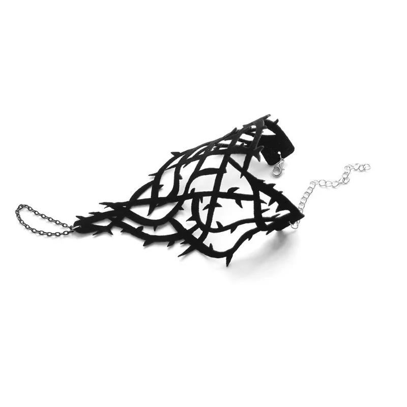 Gothic Bracelet Adjustable Bracelet Black Thorns Bracelet Halloween Jewelry Gift Bracelet Party Role Playing Accessories Female