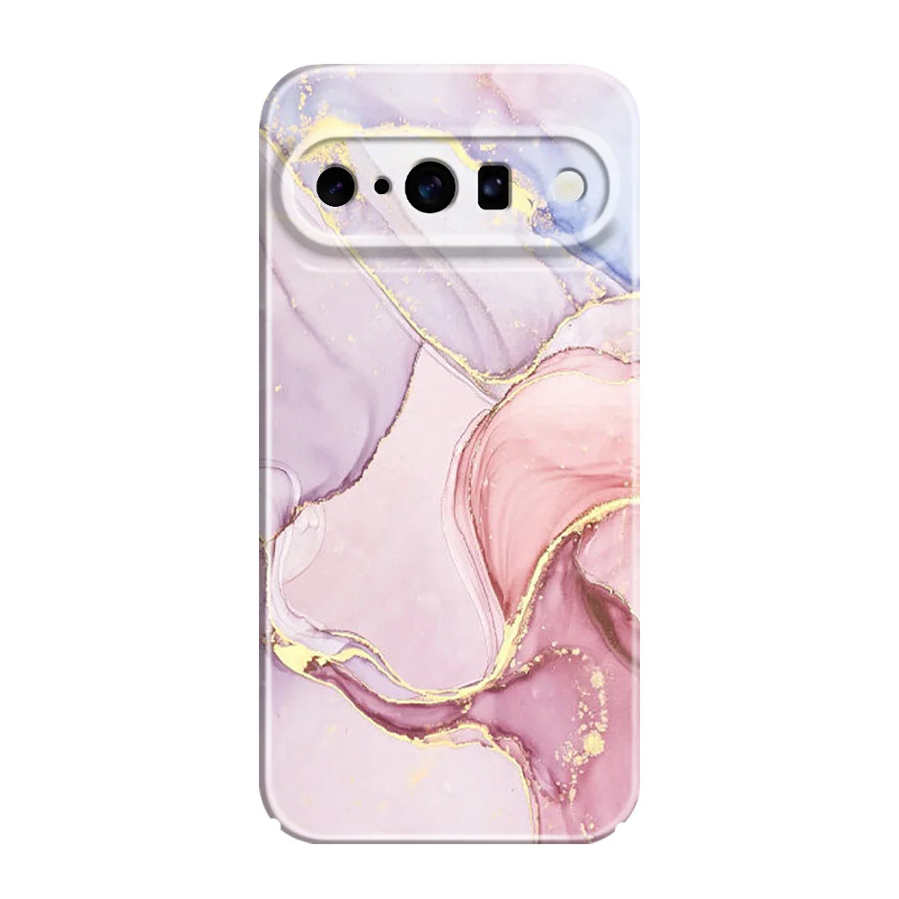 Gold Marble Hard Cover Phone Case with 5G Film Finish