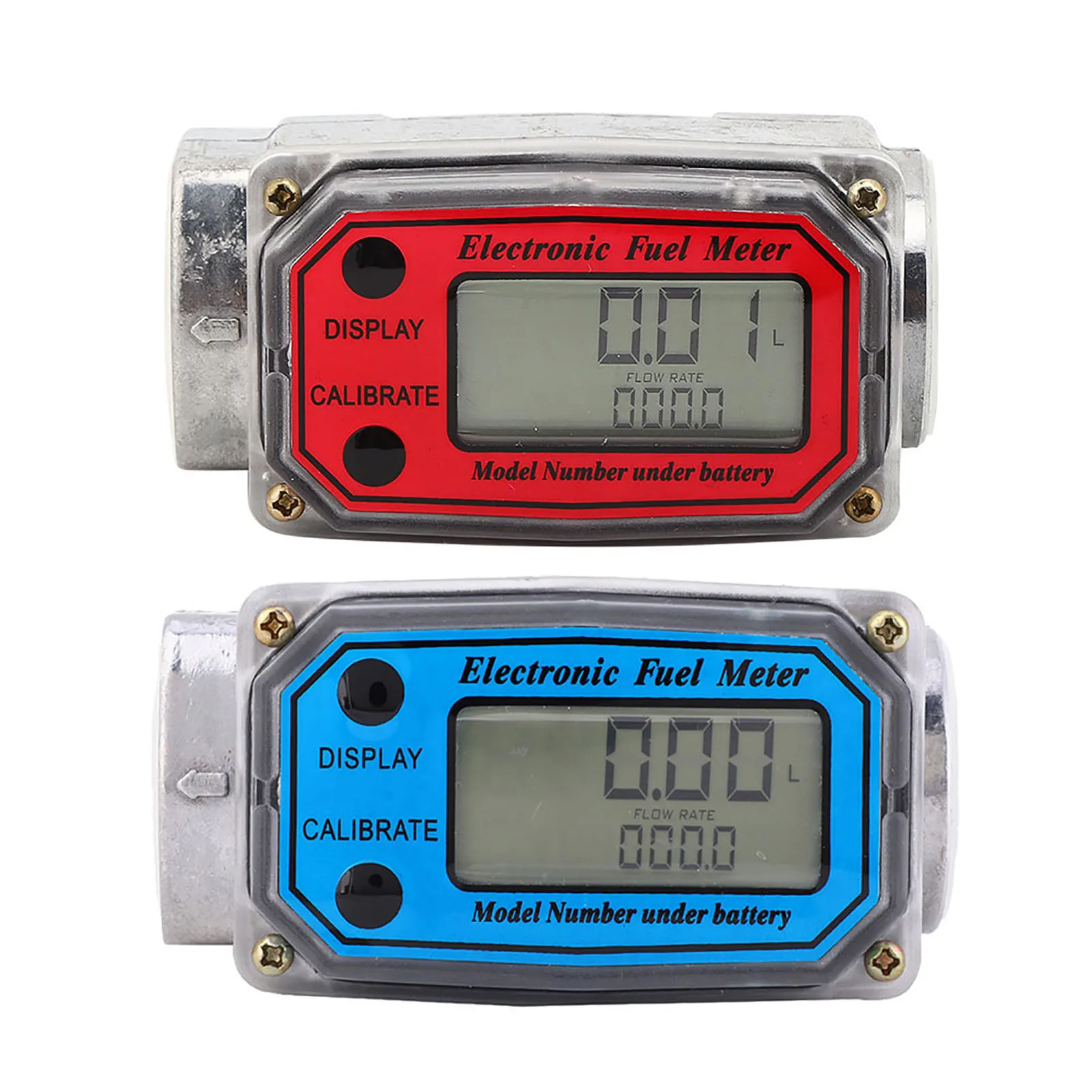 Digital Fuel Meter Meter Diesel Flowmeter Mini Digital Flowmeter Diesel Fuel 10‑200L 1" NPT