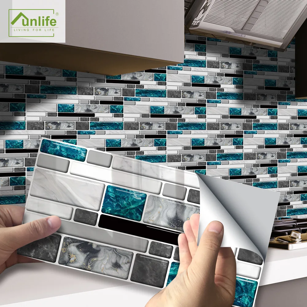 Self Adhesive Waterproof Bathroom Mosaic Pvc Waterproof Wall Tiles Bathroom Wall Stickers